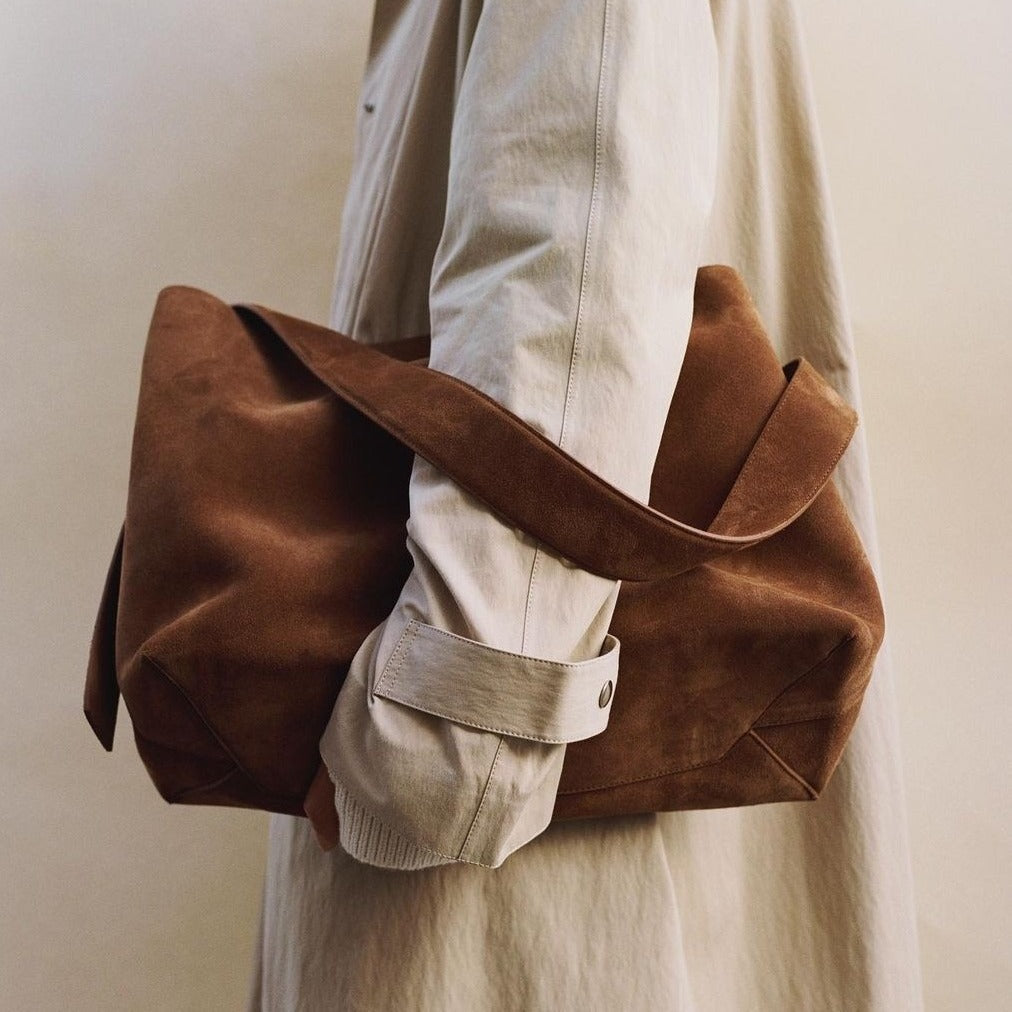 Large-capacity Genuine Leather Commuter Shoulder & Underarm Bag | Vintage Chic Crossbody