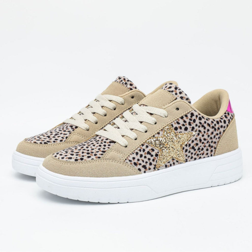 Leopard Print Retro Skate Shoes | Unisex Low-Top Sneakers | Men's & Women's