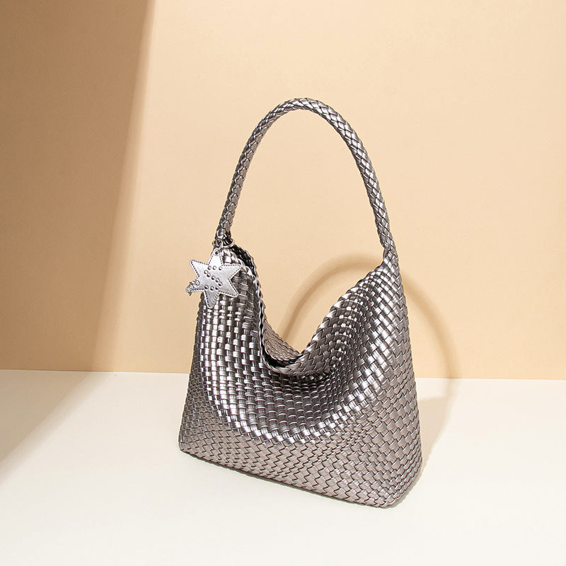 Handwoven Shoulder Bag - Women's Casual Tote Bag with Tassel Detail | Sarah Express