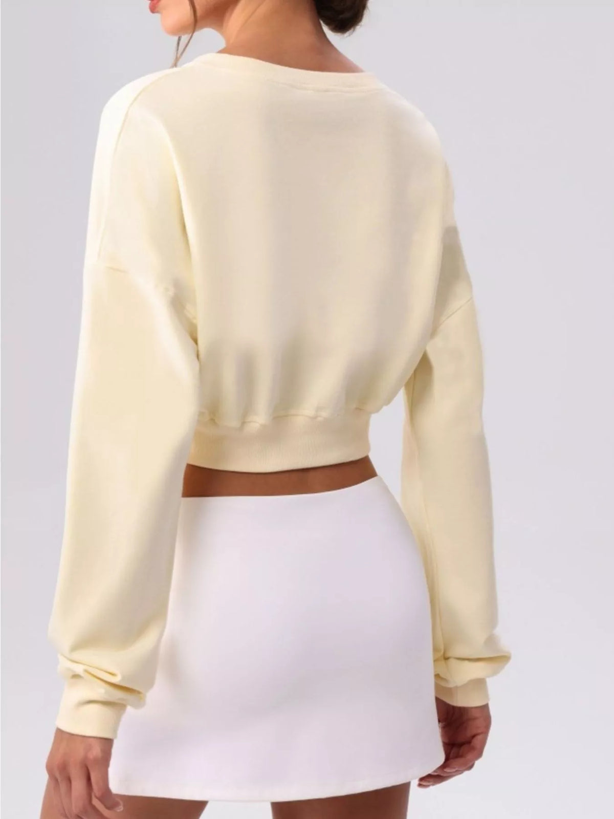 Cropped Button-Down Activewear Cardigan