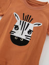 Clover Club Zebra Face T-Shirt and Shorts Set — product view 4