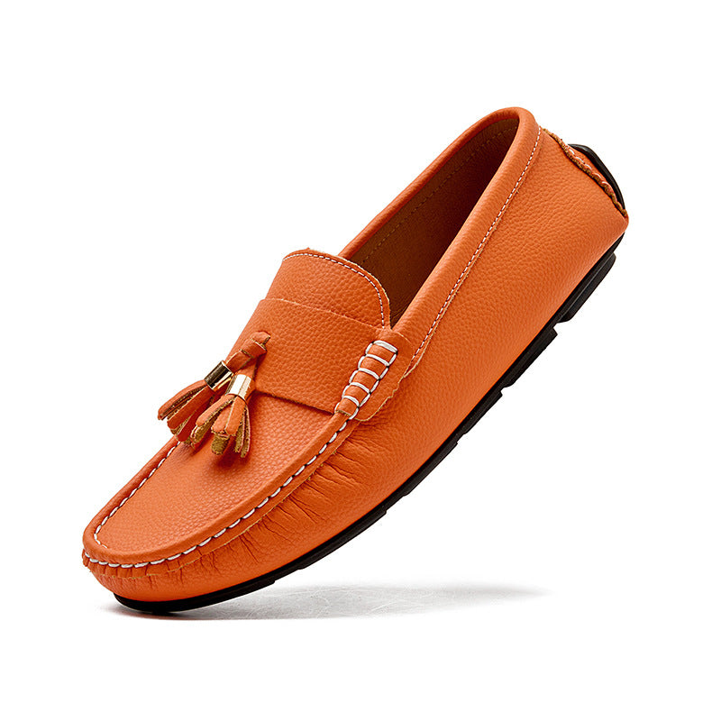 Men's Versatile Slip-On Casual Loafer Shoes | Breathable Suede Leather Comfort Flats