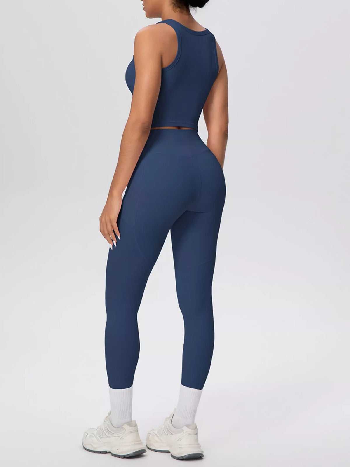 Scoop-Neck Tank & High-Waisted Leggings Set