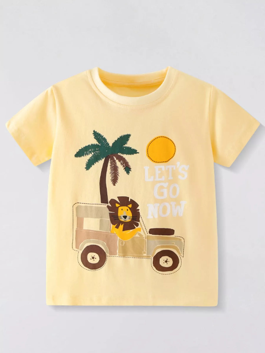 Moonbeam Lion Adventure Graphic T-Shirt