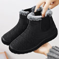 Women's Fleece-Lined Waterproof Winter Shoes - Non-Slip Insulated Comfort Shoes