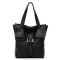 Genuine Leather Crossbody Bag for Women – Retro Single-Shoulder Bag | Black & Tan