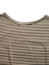 Dahlia Striped One-Shoulder T-Shirt — product view 5