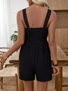 Marais Embroidered Wide Strap Romper — product view 5