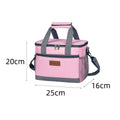 Insulated Tote Bag - Foldable Oxford Fabric Cooler Lunch Bag for Women
