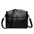 Women's Genuine Leather Embroidered Crossbody Bag – Large Capacity Shoulder Bag