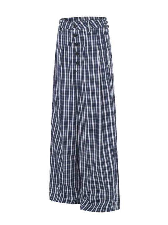 Another view: Portside Plaid Wide-Leg Shorts