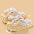 Unisex Cute Rabbit Fuzzy Slippers | Detachable Washable Plush House Shoes