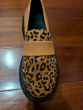 Women's Leopard Print Loafers - Plus Size Slip-On Comfort Shoes