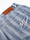 Riviera Stripe Denim Shorts — color or detail view 7