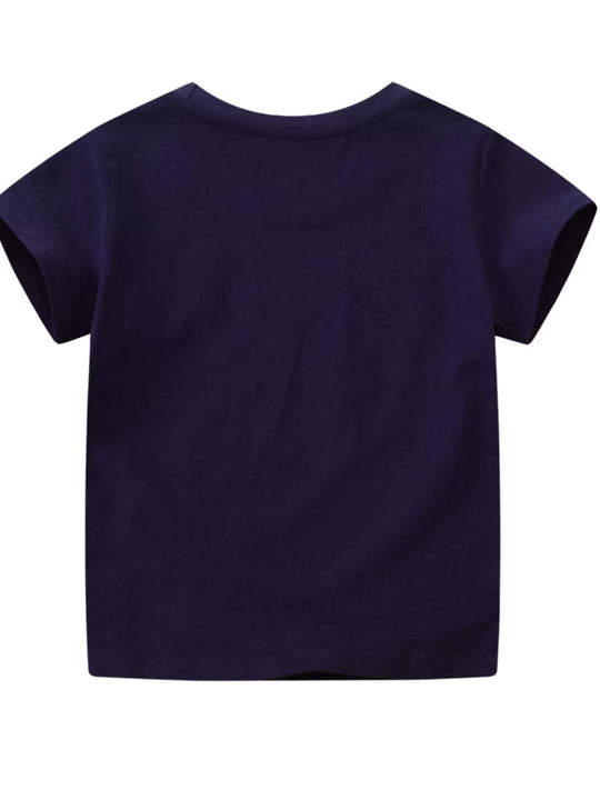 Another view: Kids' Dinosaur Adventure Graphic T-Shirt – Black