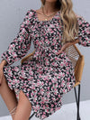 Talia Floral Print Long-Sleeve Midi Dress — product view 2