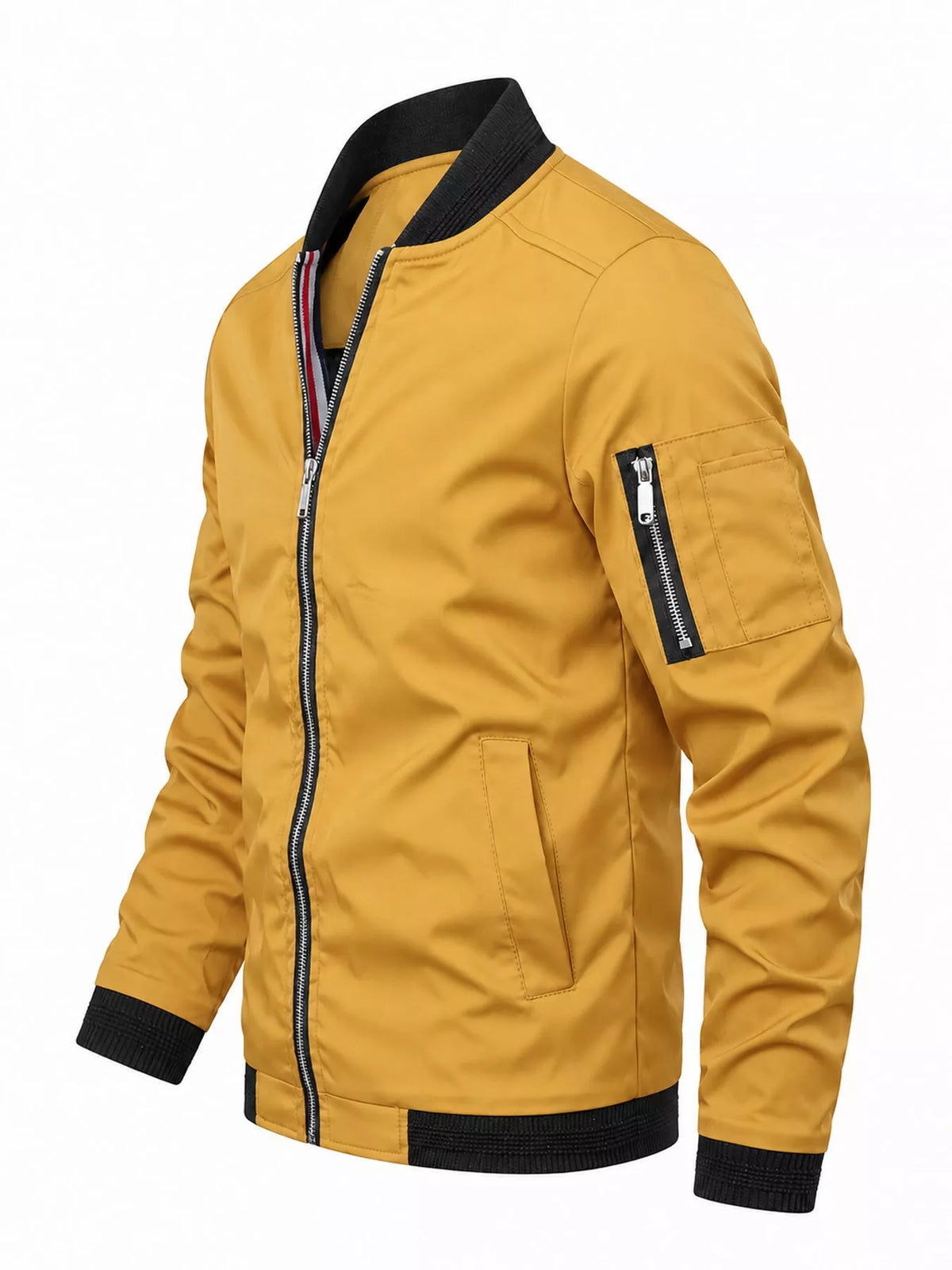 Men's Lightweight Bomber Jacket with Sleeve Pocket — photo 33