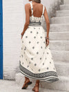 Dahlia Printed Wide Strap Midi Dress — product view 6