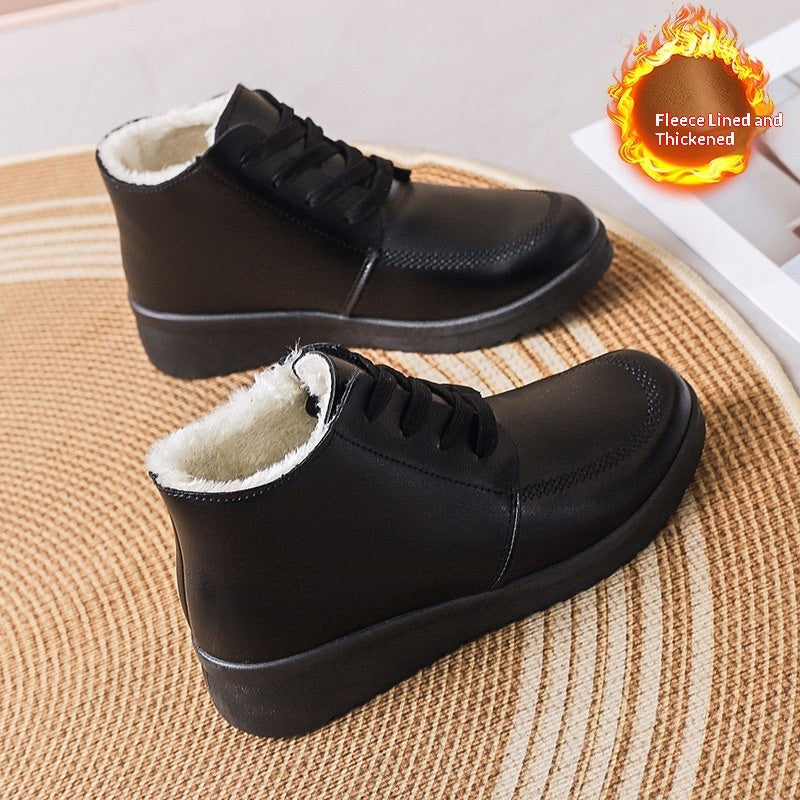Women's Fleece-Lined Waterproof Winter Boots - Non-Slip Insulated Snow Boots