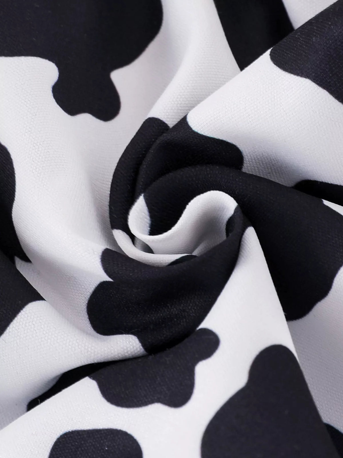 Children's Cow-Print Ruffle Jumpsuit