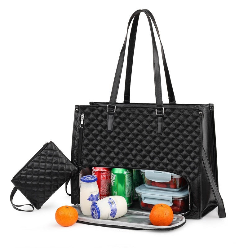 Large Insulated Tote Bag & Crossbody Combo – Women's Lightweight Everyday Carry Bag