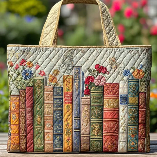 Women's Trendy Printed Tote & Shoulder Bag - Canvas Lined Oxford Cloth