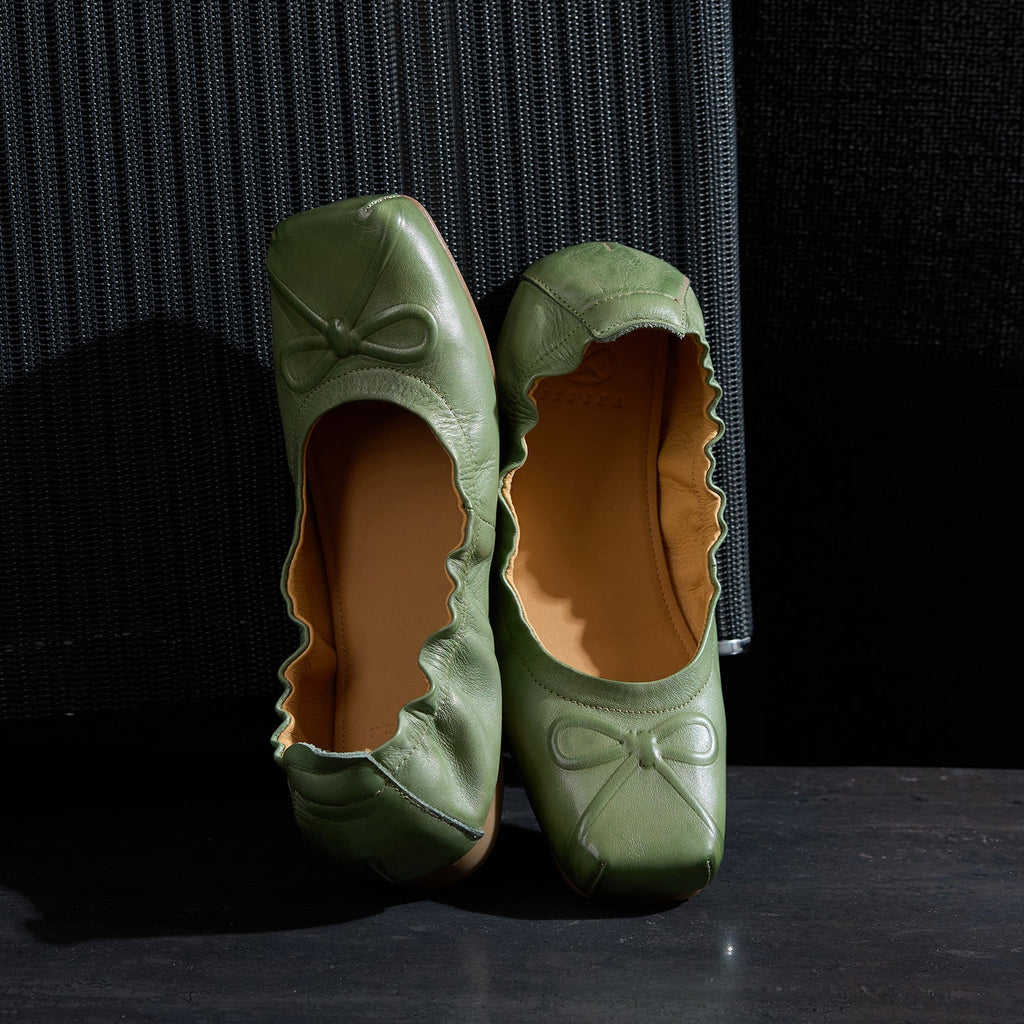 Full Grain Leather Ballet Flats