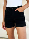 Judy Blue Fallon High-Rise Tummy-Control Cuffed Denim Shorts — product view 4