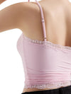 Slightly stretchy lace camisole for women