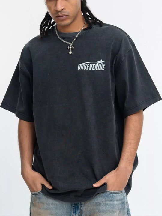 Another view: Sevenfine Vintage-Wash Graphic Tee
