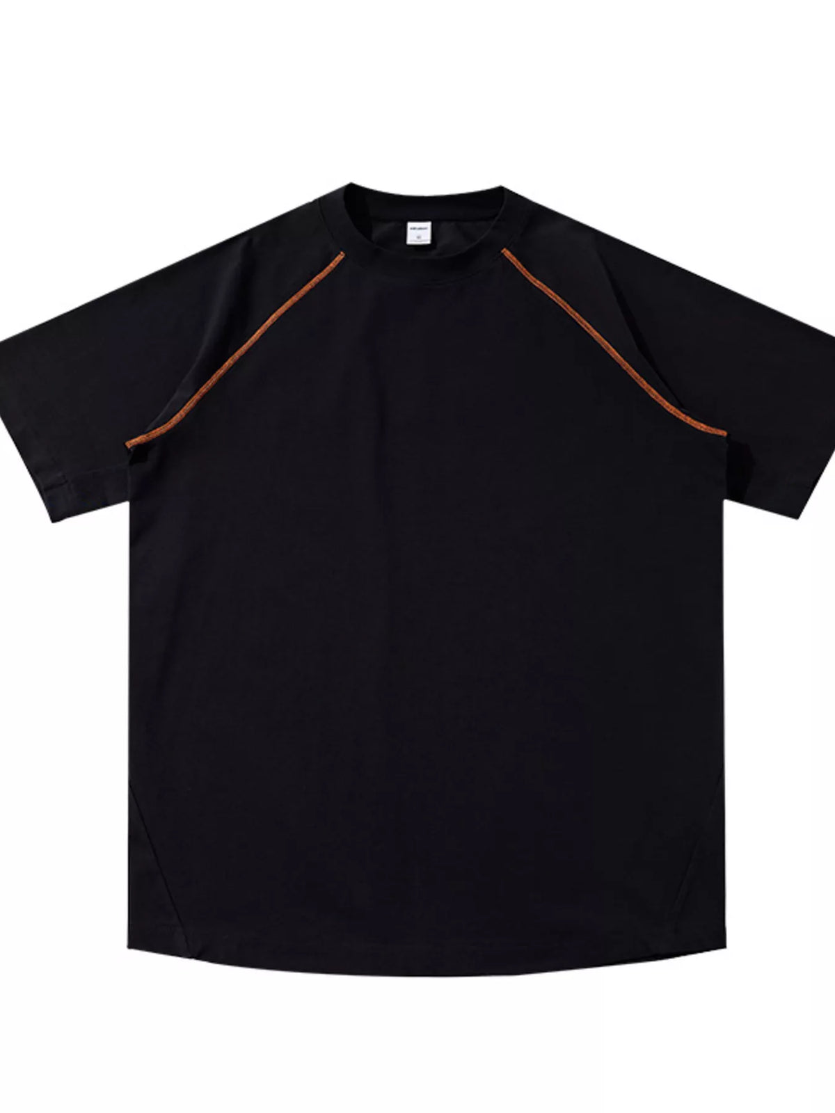 Men’s Contrast-Stitch Round-Neck T-Shirt