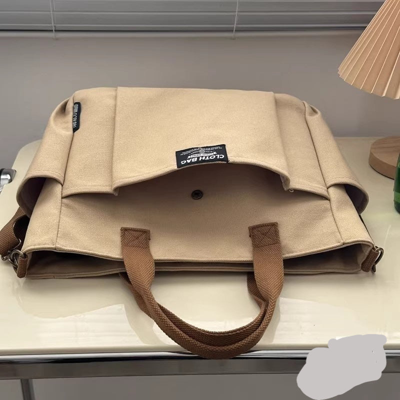 Premium Canvas Tote Bag - Large Capacity Crossbody Shoulder Bag for Women