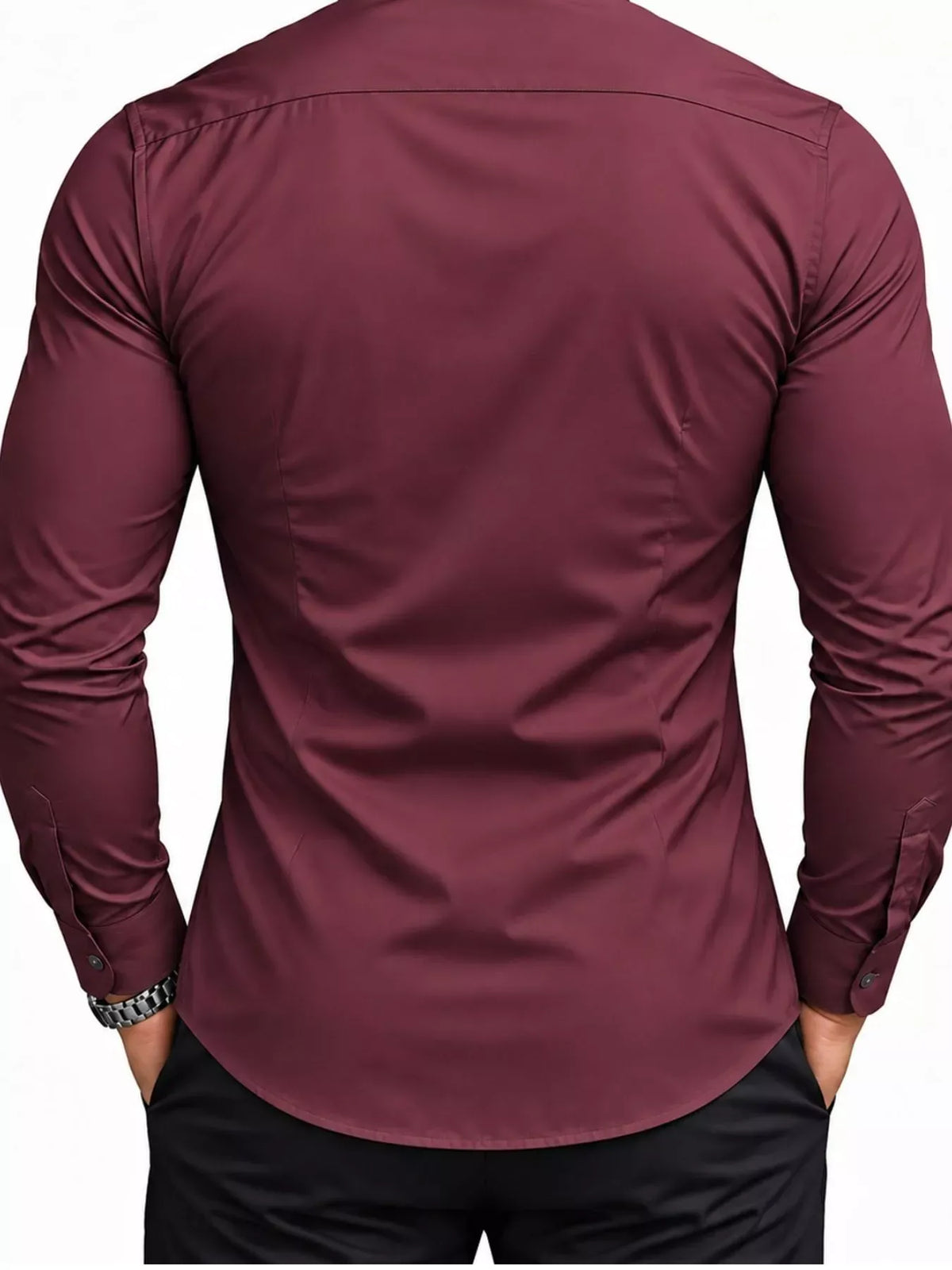 Men's Slim-Fit Long-Sleeve Button-Down Shirt — photo 6