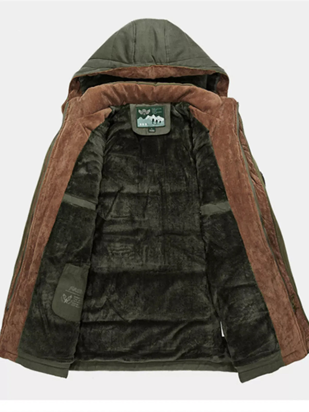 Men's Button-and-Zip Hooded Parka — photo 5