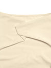 Apricot lace-trim long-sleeve top for women