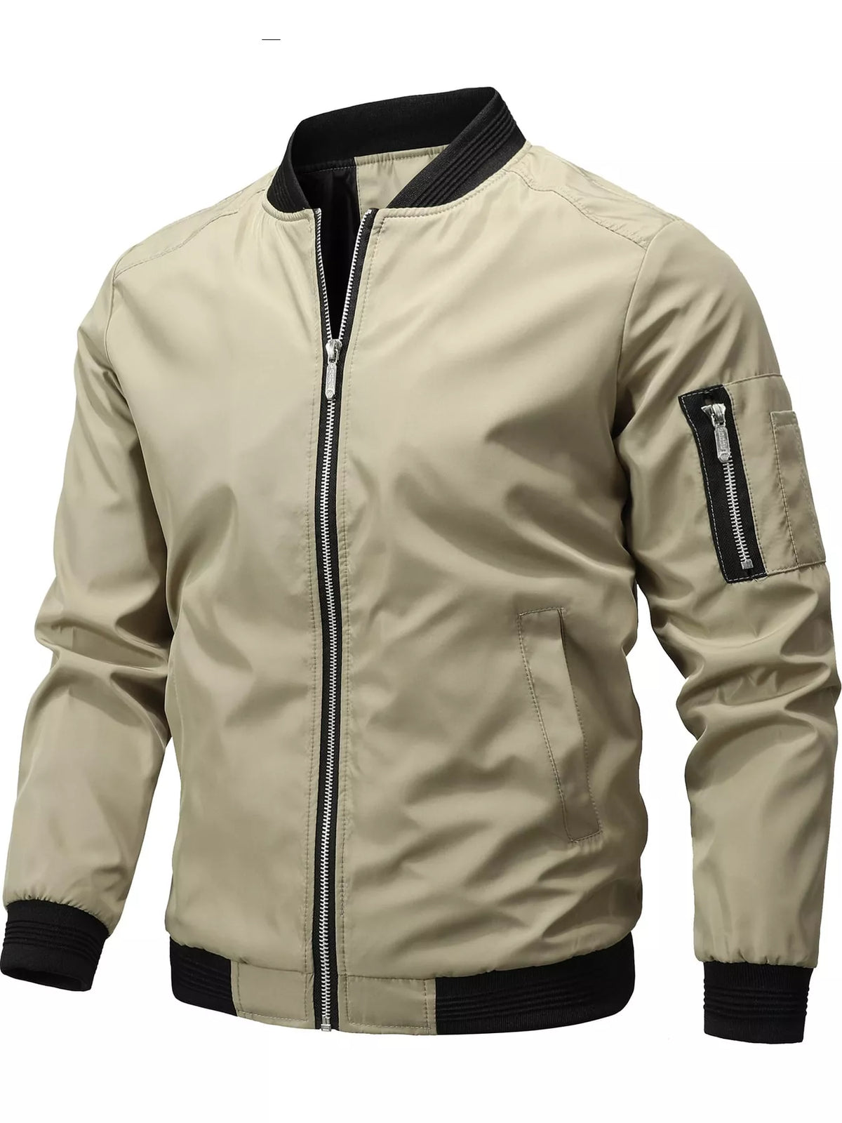 Men's Lightweight Bomber Jacket with Sleeve Pocket — photo 13