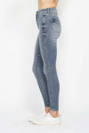 Judy Blue Fallon Tummy-Control Contrast Wash Skinny Jeans — product view 5