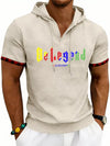 Be Legend Waffle-Knit Hooded Tee — color or detail view 6