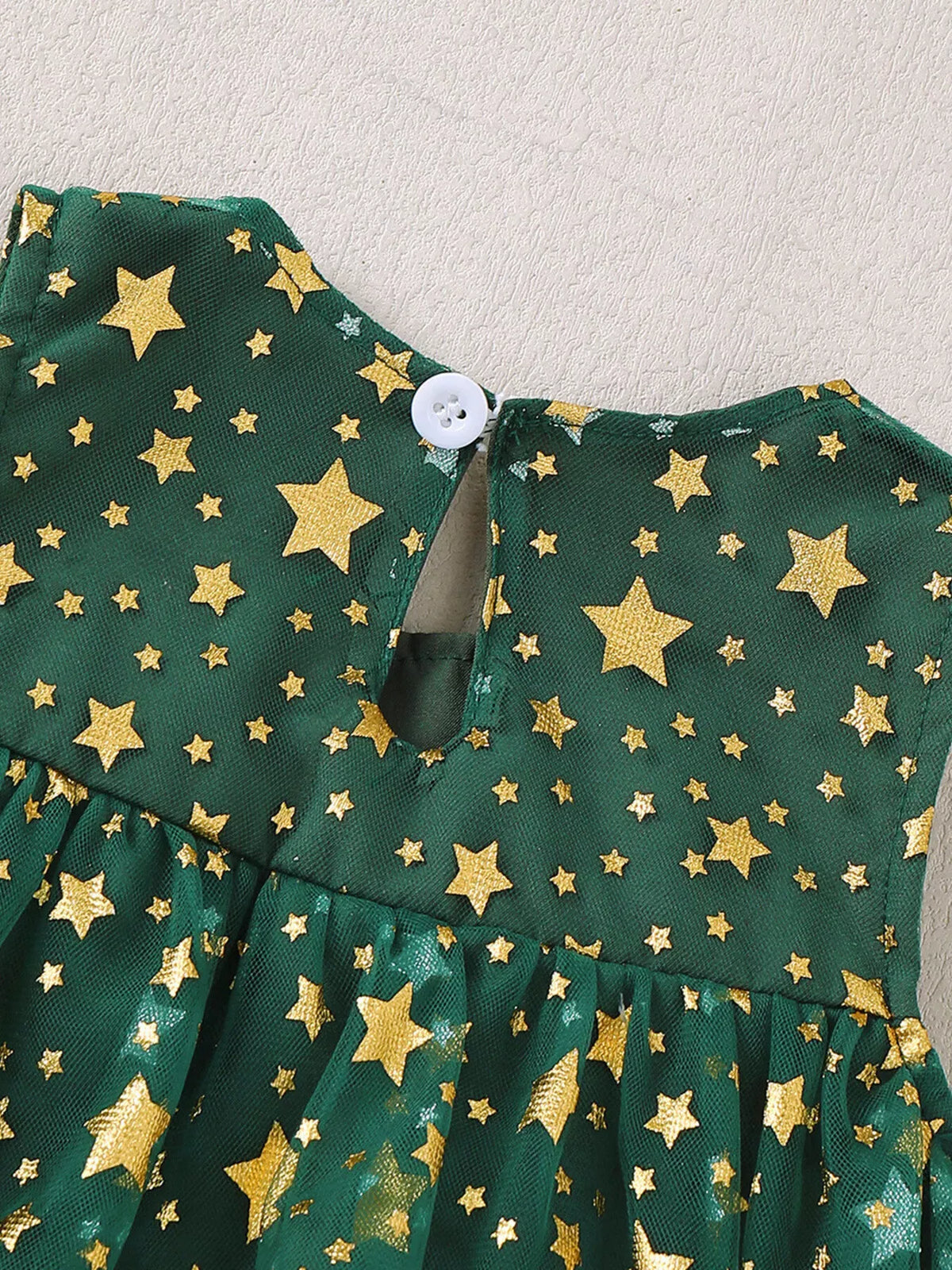 Baby Star Print Pom-Pom Tulle Dress — photo 2