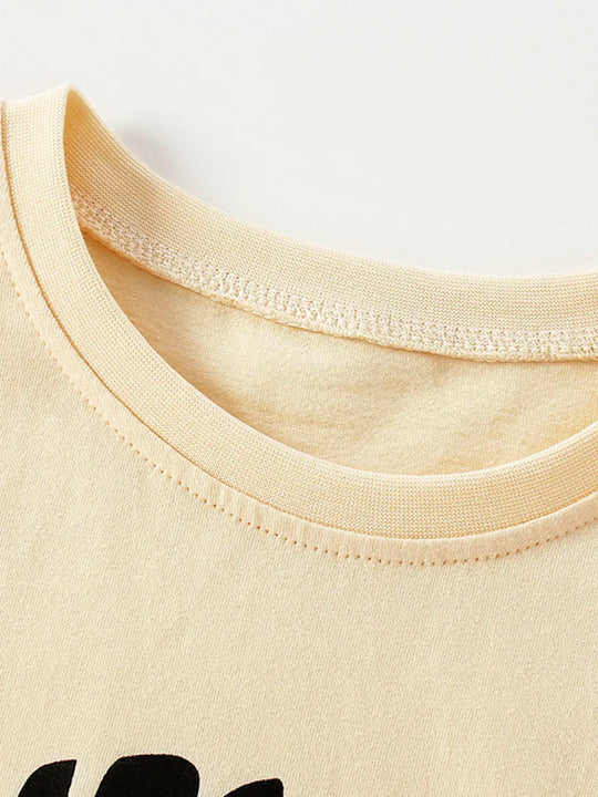 Another view: Tiger Graphic Cotton Long-Sleeve T-Shirt — Beige