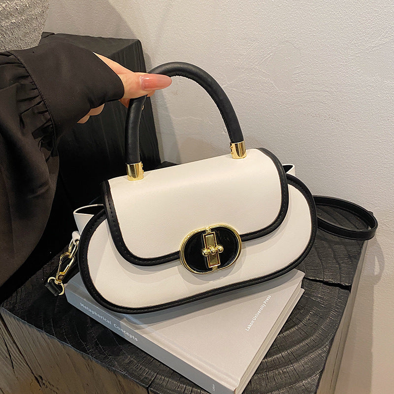 Premium Retro Matte Mini Round Crossbody Bag – PU Leather Oval Shoulder Bag