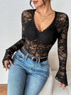 Isla Lace Long-Sleeve Bodysuit — product view 3