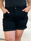 Judy Blue Fallon High-Rise Tummy-Control Cuffed Denim Shorts — product view 11
