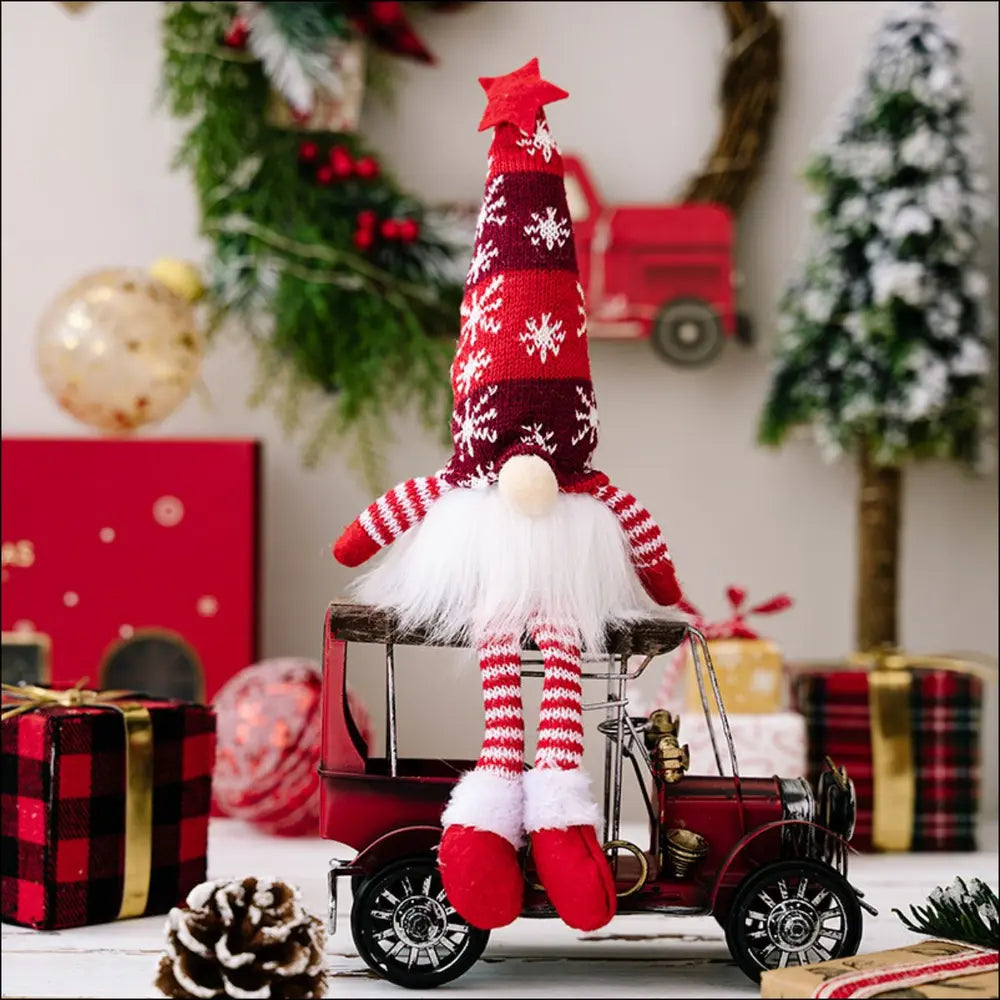 2-Piece Light-Up Faceless Gnome Decor Set