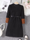 Poppy Lane Ribbed Knit Long-Sleeve Dress — product view 6