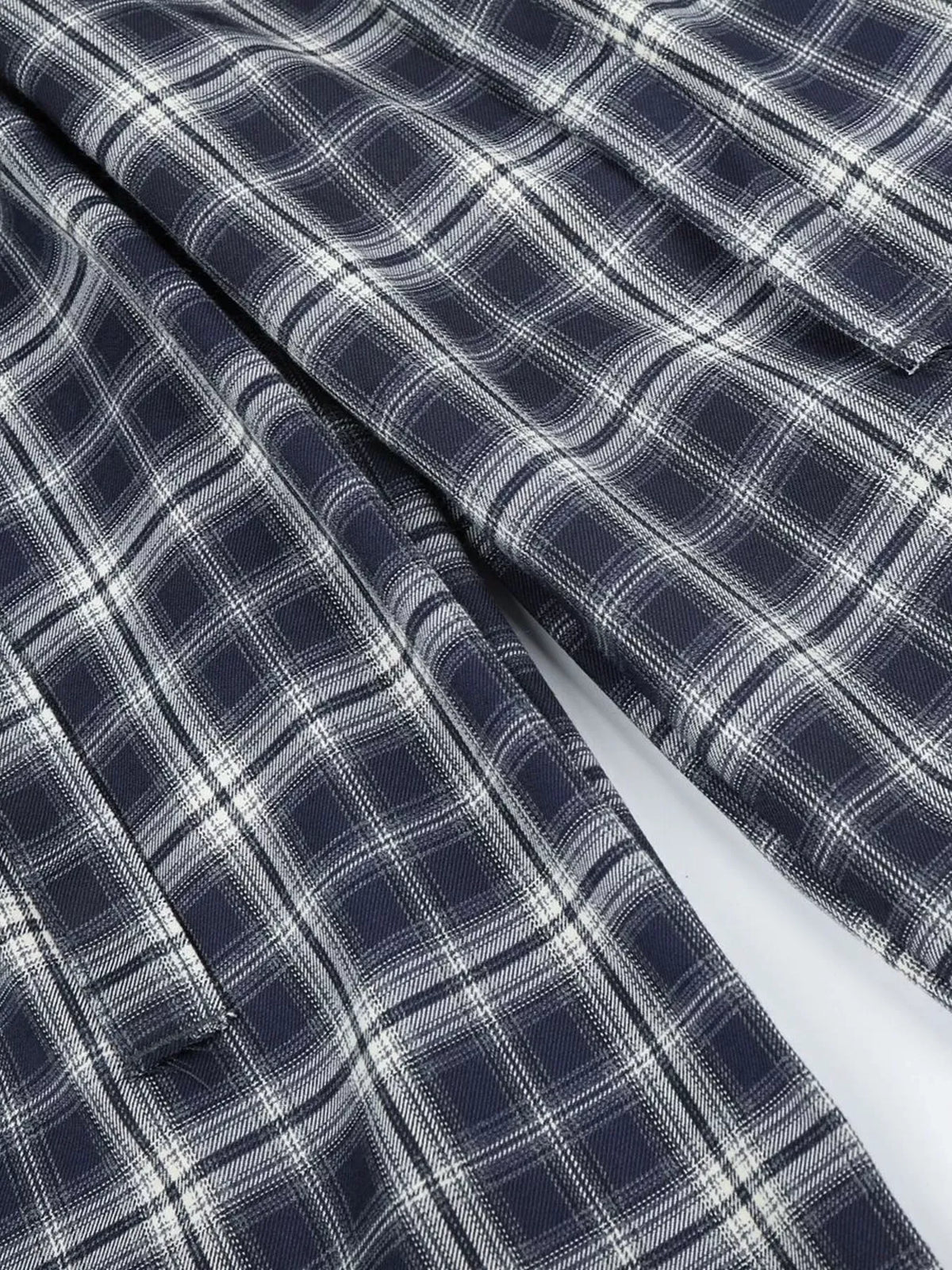 Men's Plaid Wide-Leg Trousers — photo 4