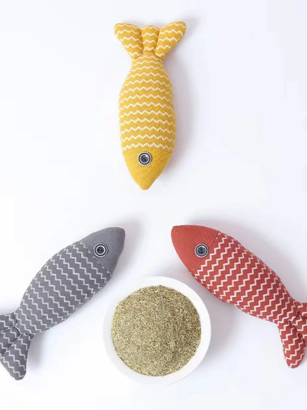 Fish-Shaped Plush Pet Toy — photo 8
