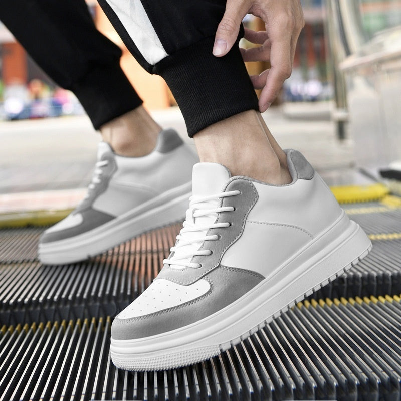 Men's Height Increasing Sneakers | Breathable Microfiber Casual Shoes with Hidden Insole +6–8CM