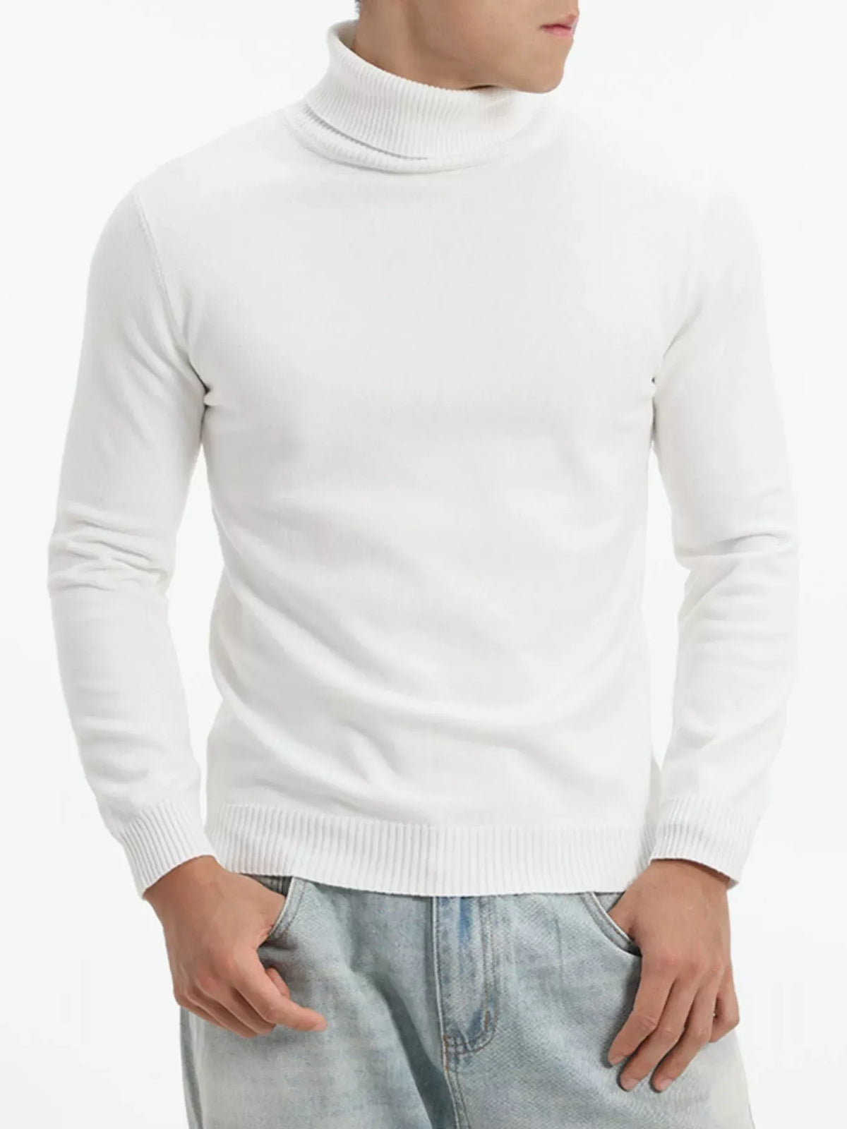 Men's Slim-Fit Turtleneck Sweater – Extended Sizes — photo 8
