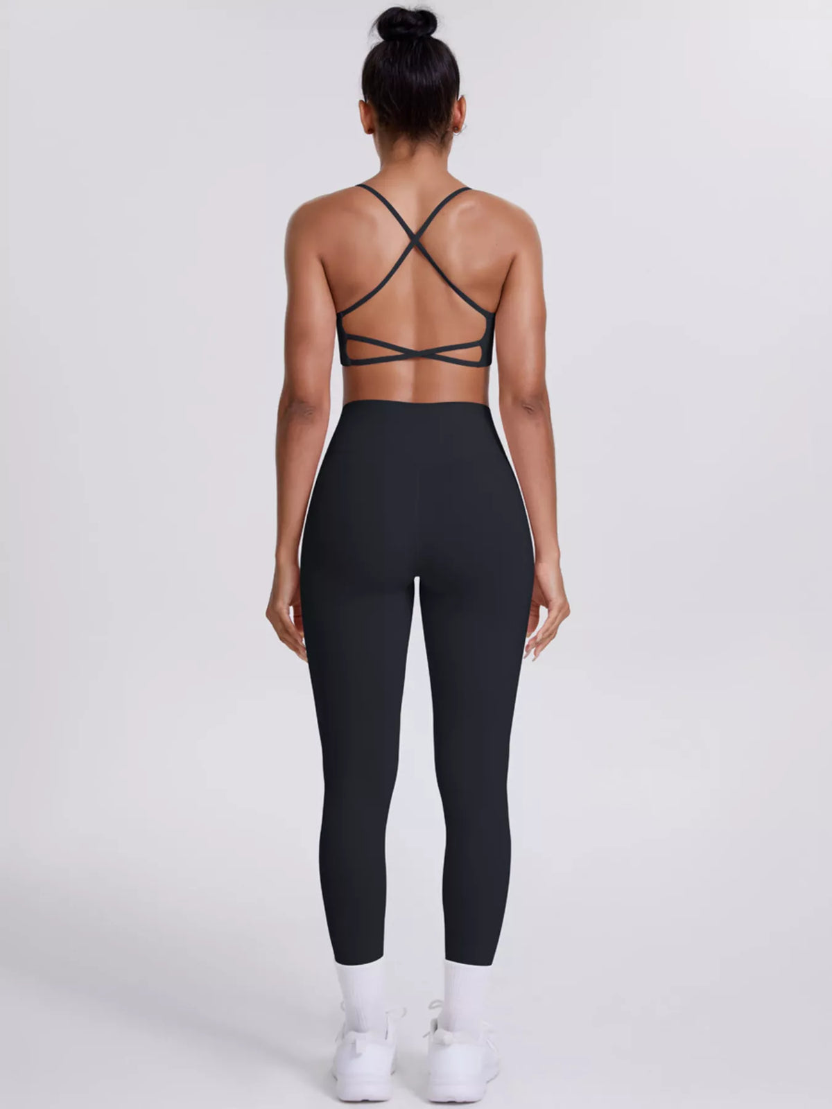 Criss-Cross Back Cami and Leggings Active Set